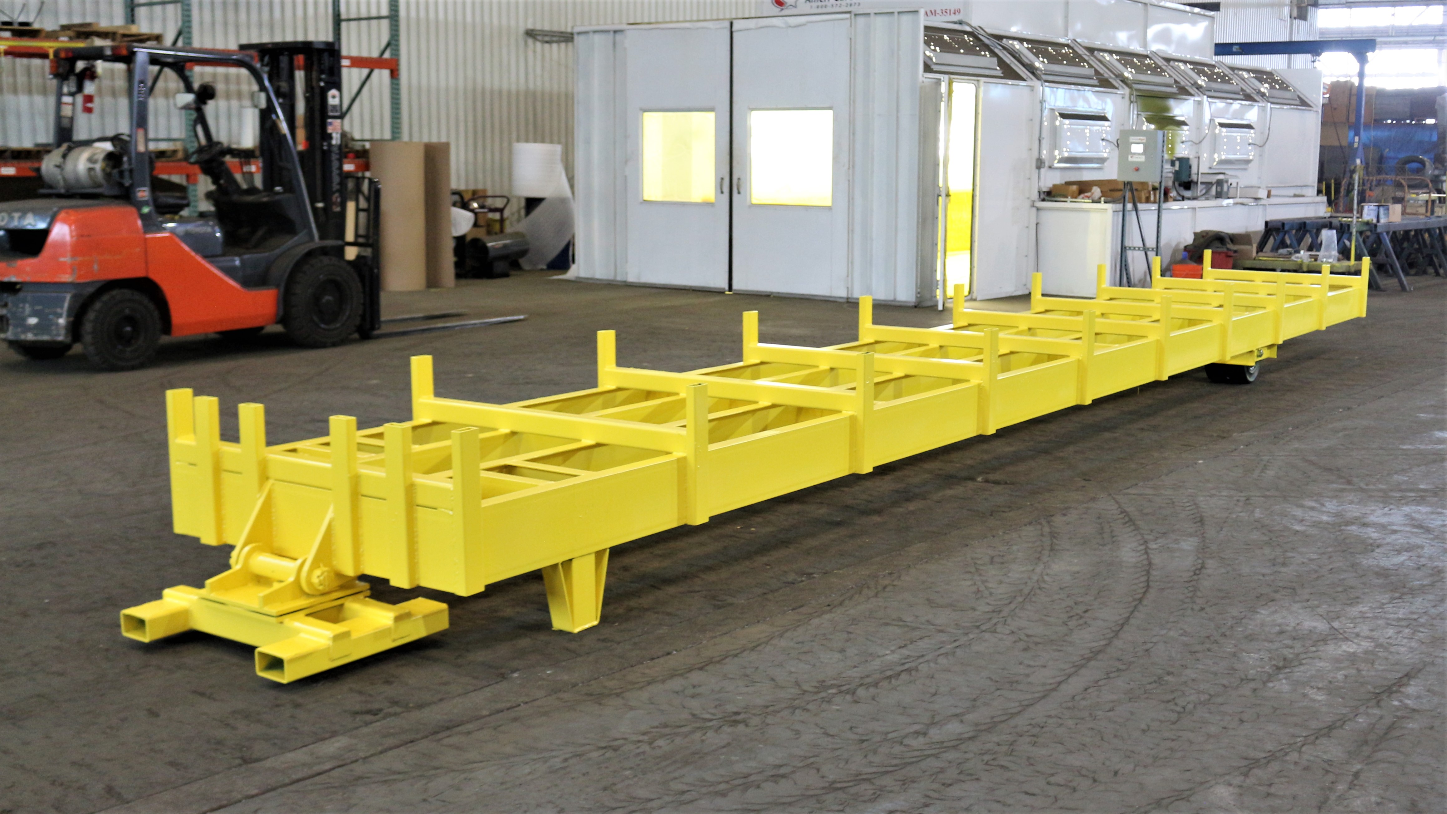 XT3350 semi live skid, 10,000 lbs solid pneumatics hamilton carts and trailers, hamilton caster